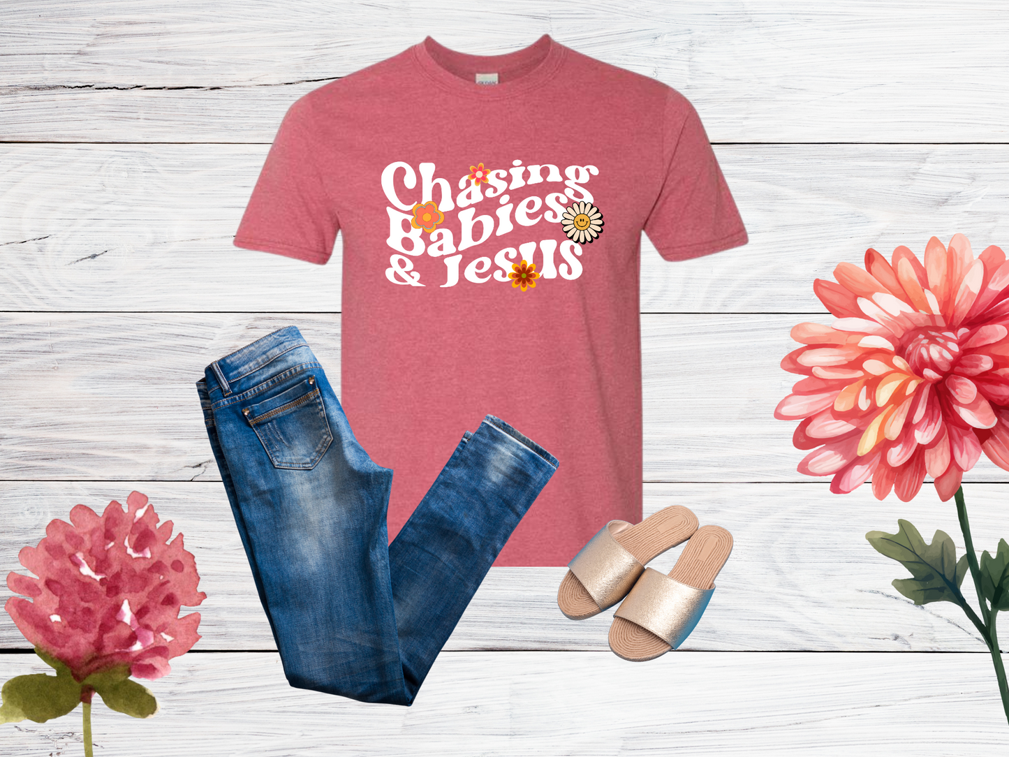 Chasing Babies and Jesus T-Shirt