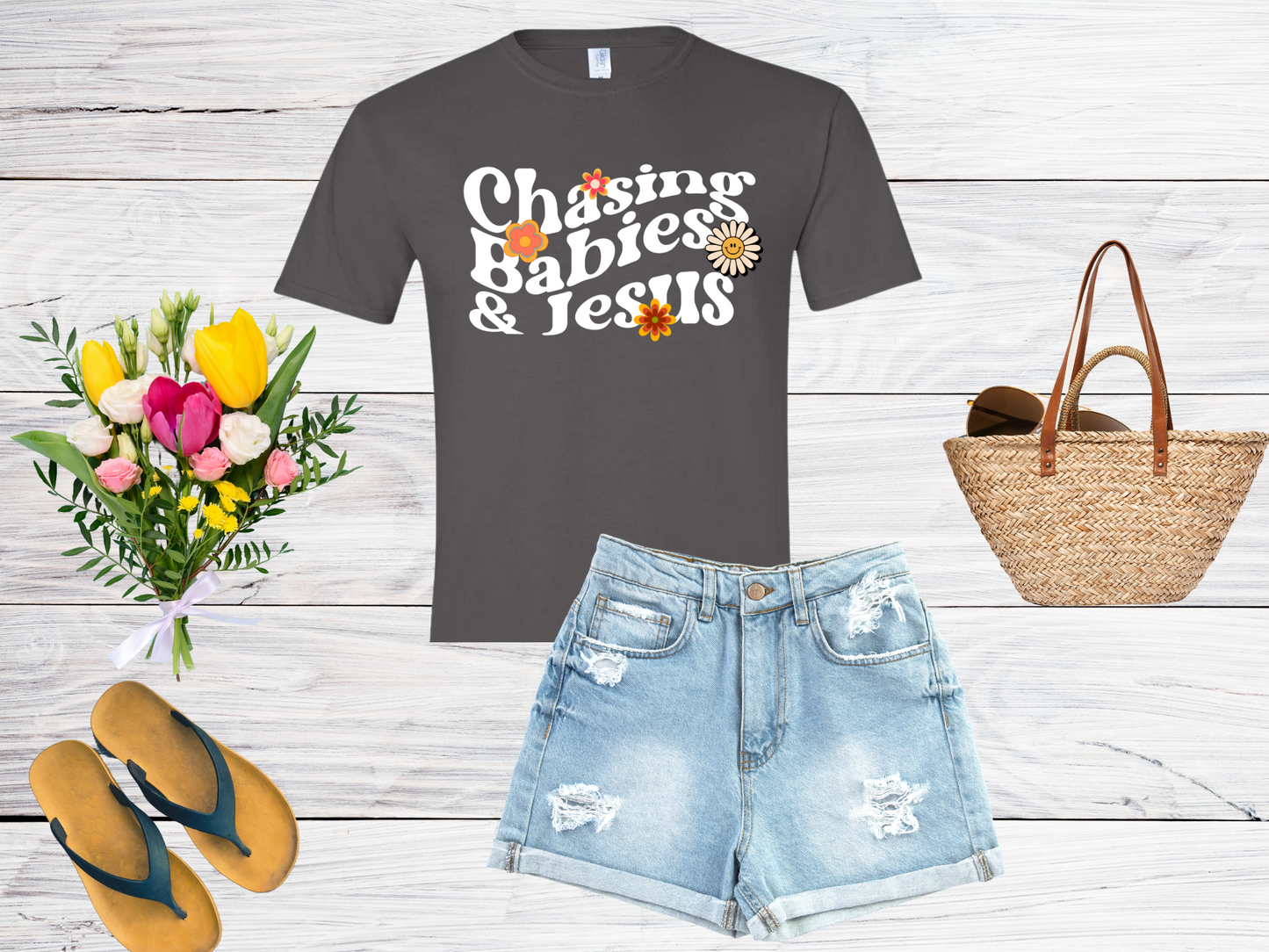 Chasing Babies and Jesus T-Shirt