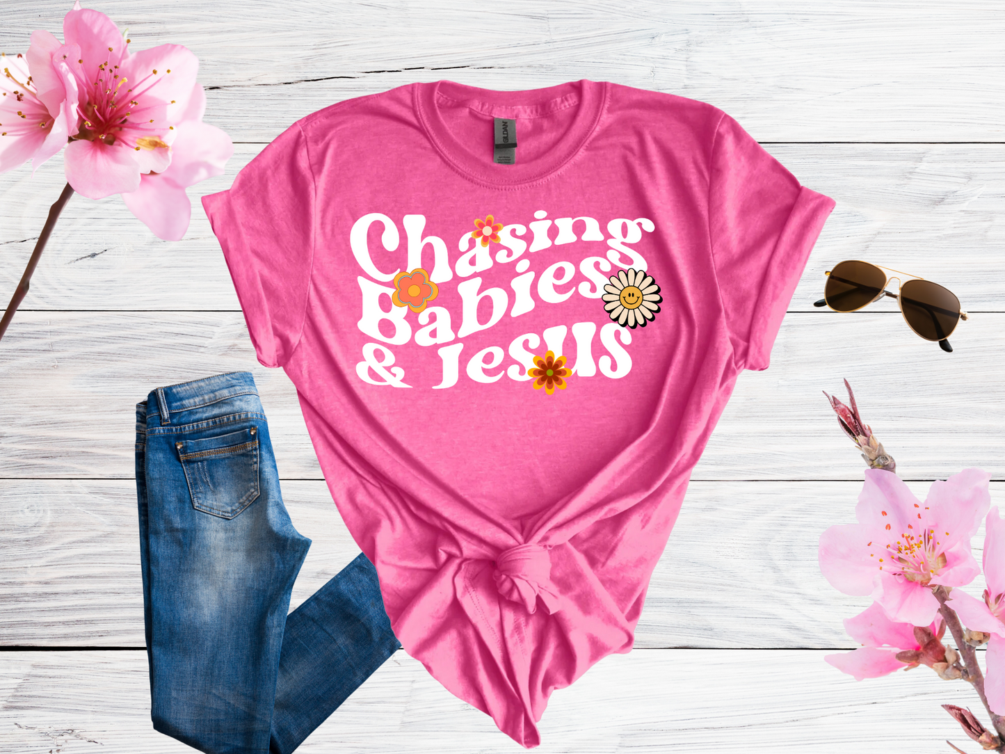 Chasing Babies and Jesus T-Shirt