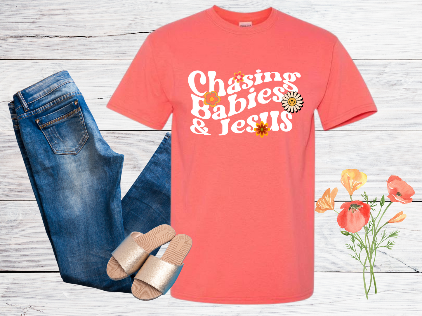 Chasing Babies and Jesus T-Shirt