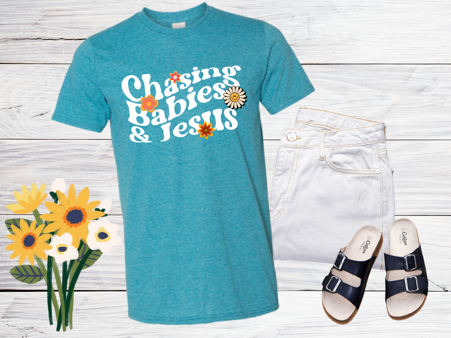 Chasing Babies and Jesus T-Shirt