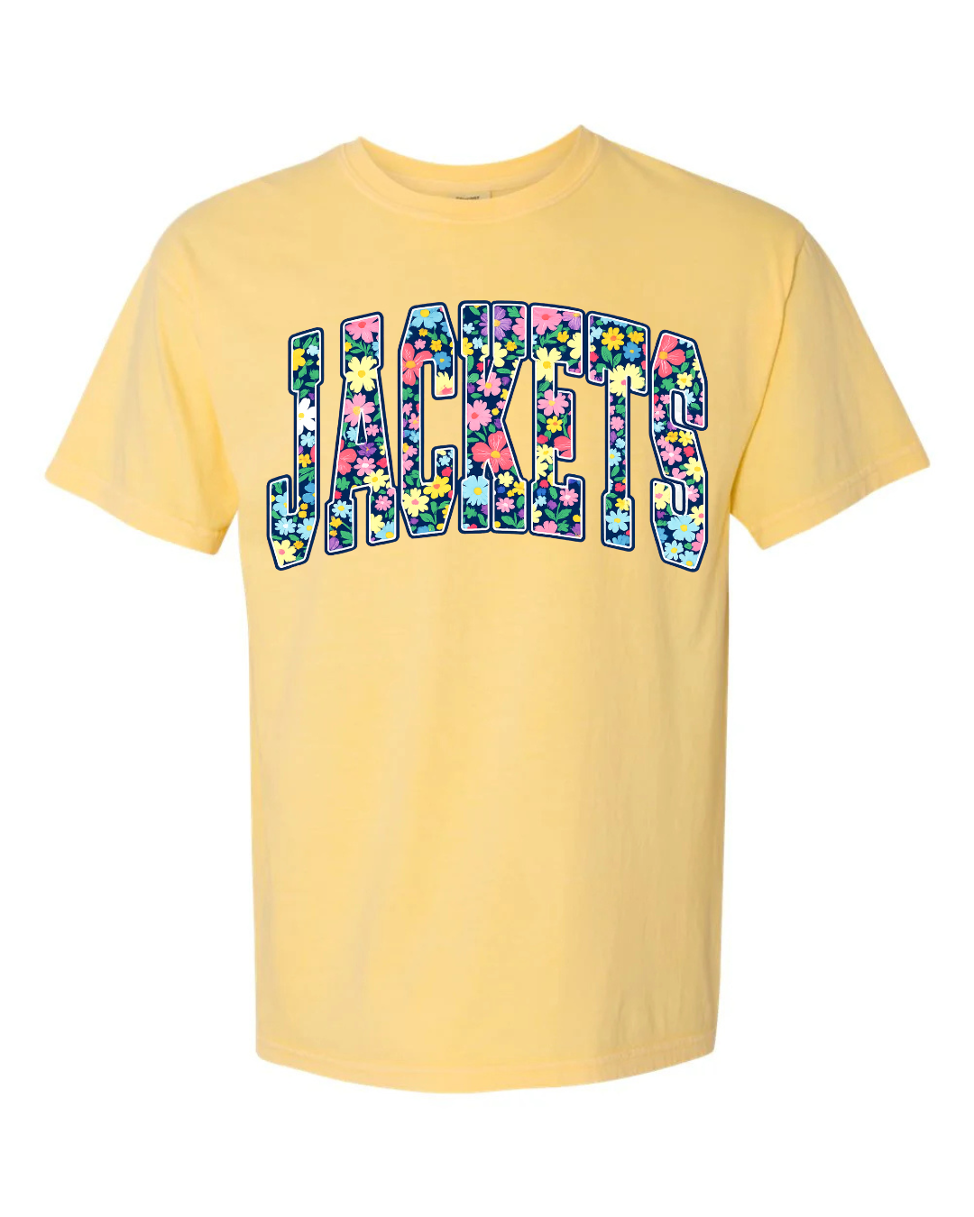 Floral Jackets Tee - butter