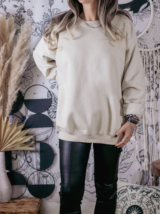Sand Gildan Sweatshirt