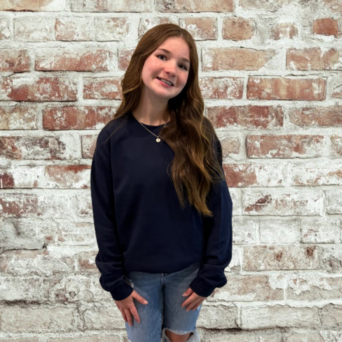 Navy Gildan Sweatshirts