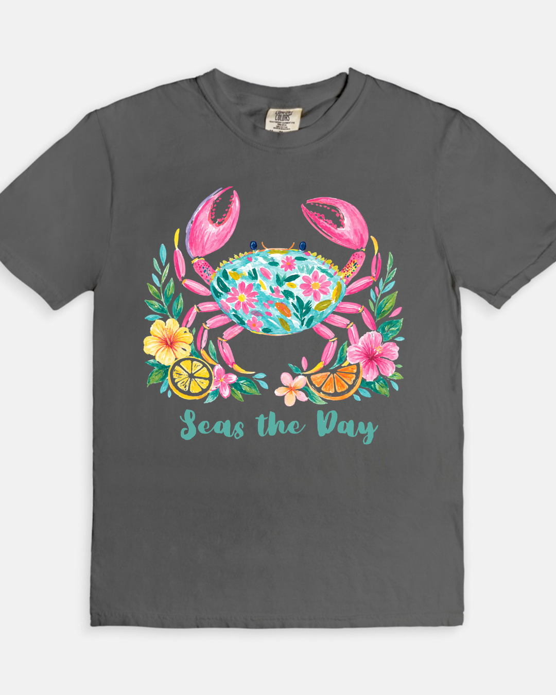 Seas The Day Tee - pepper