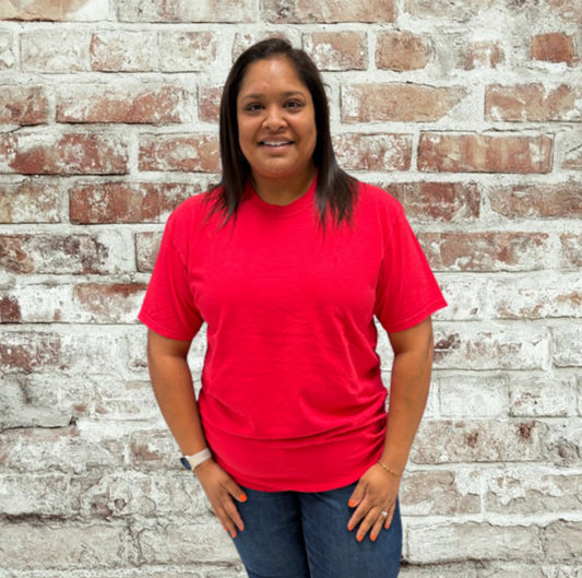 Red Comfort Colors Short Sleeve