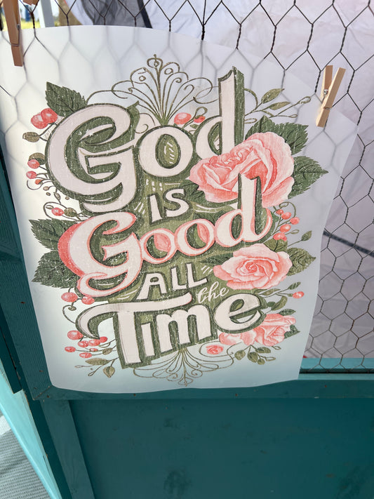 God is Good DTF Print