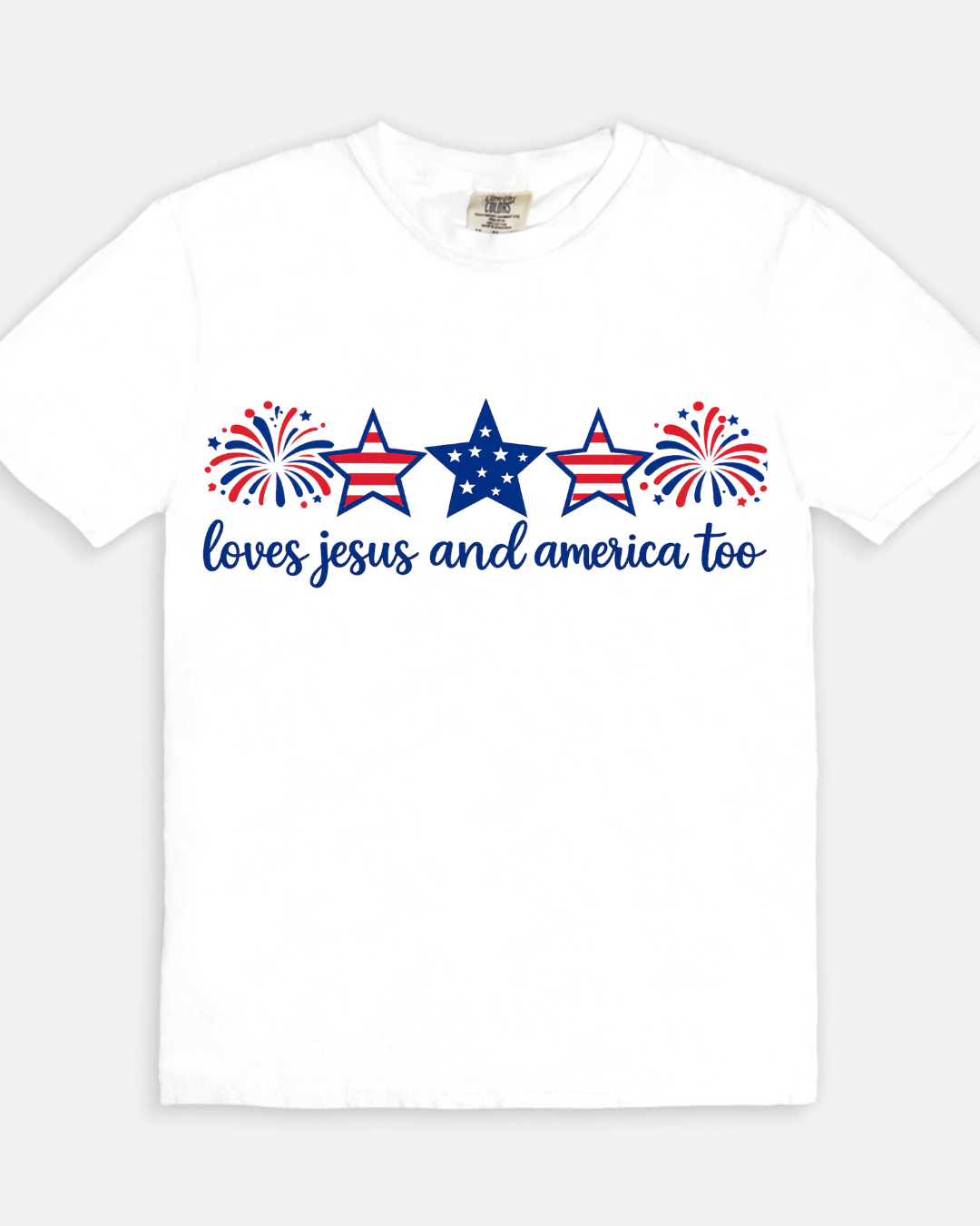 Jesus and America Too - white
