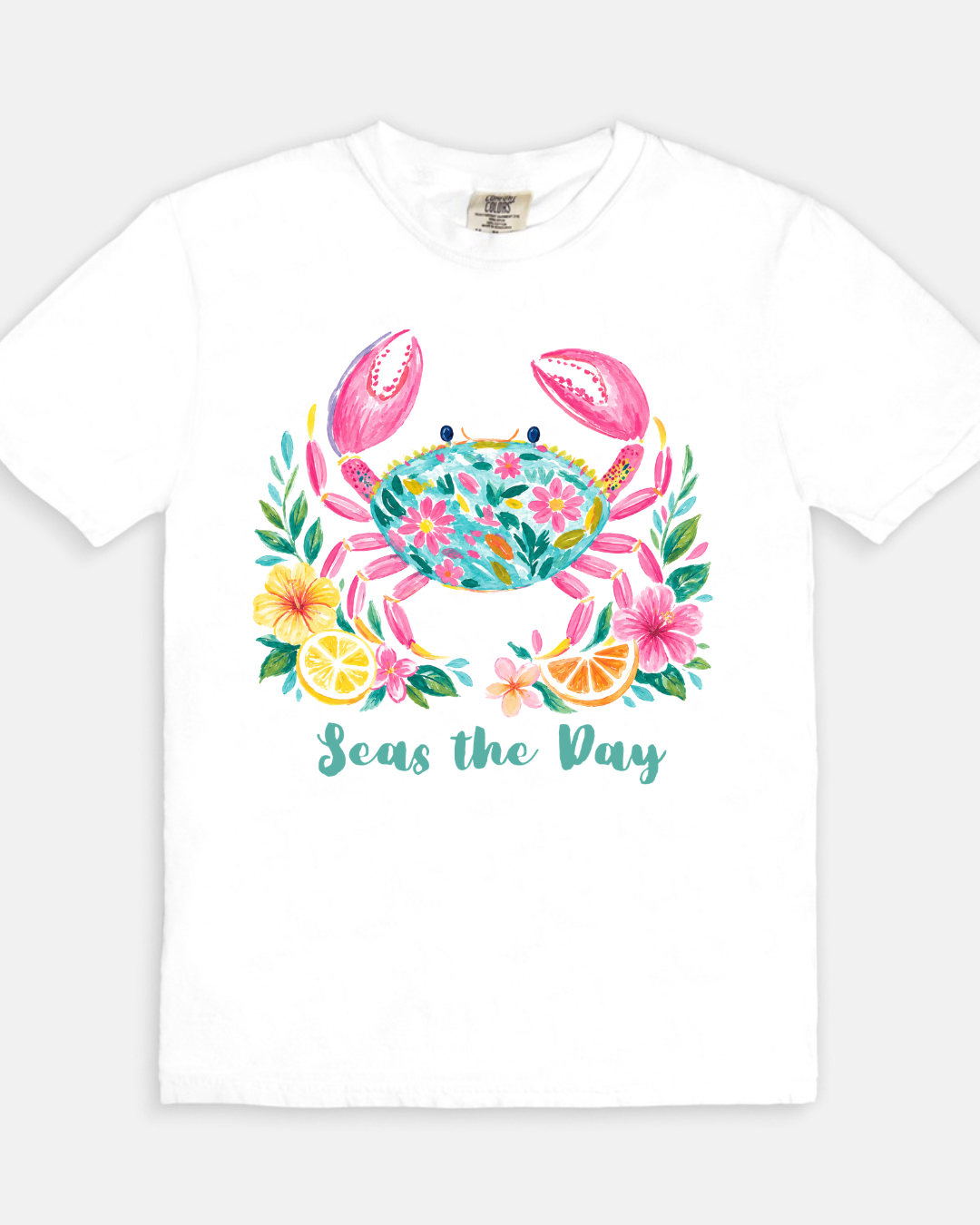 Seas The Day Tee - white