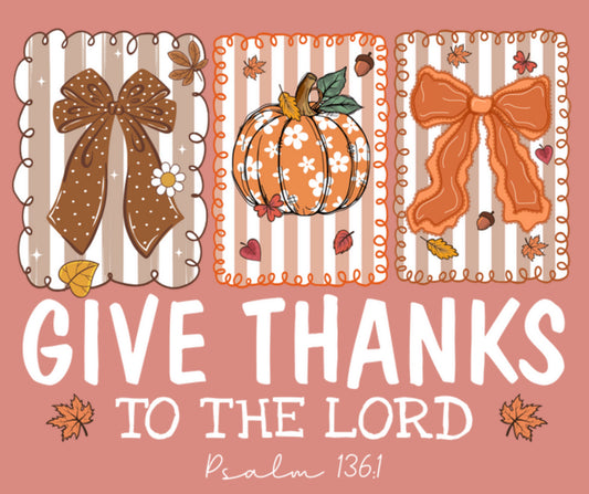 Preppy Give Thanks DTF Print