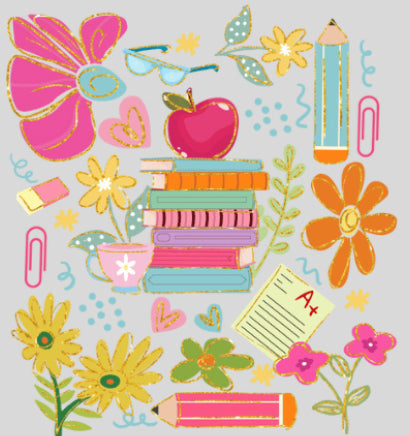 Teacher Square DTF Print