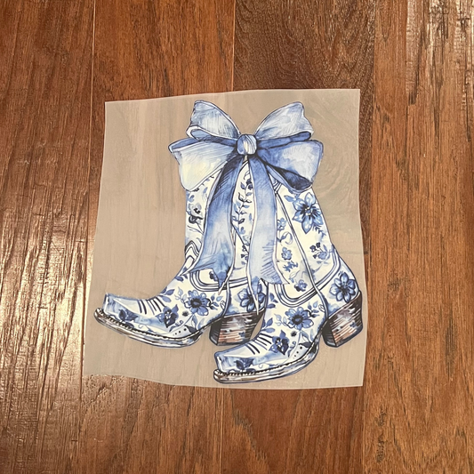 Coastal Cowgirl Boots DTF Print