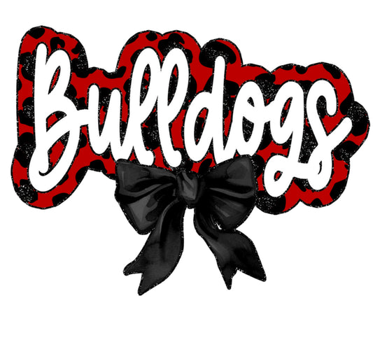 Bulldogs Bow DTF Print
