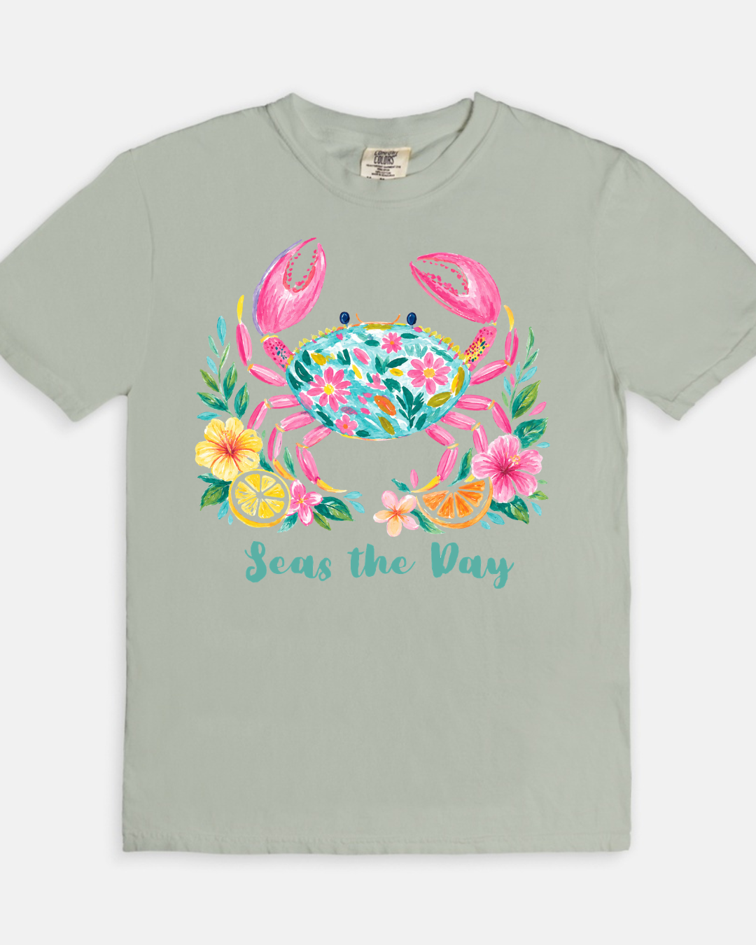 Seas The Day Tee - gray