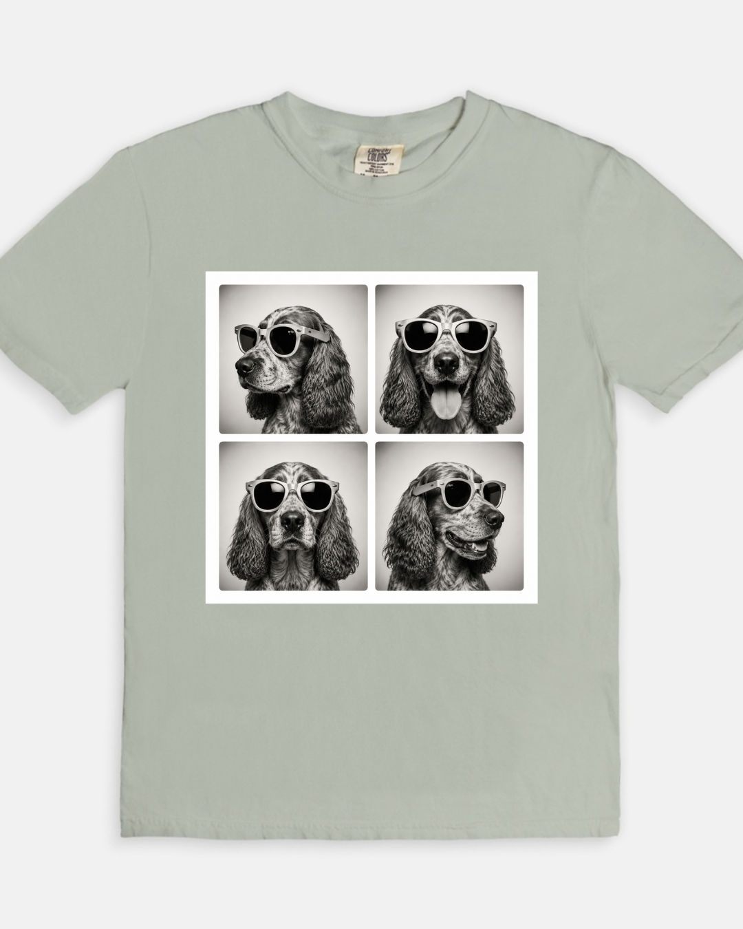 Strike a Pose Poodle Tee - gray