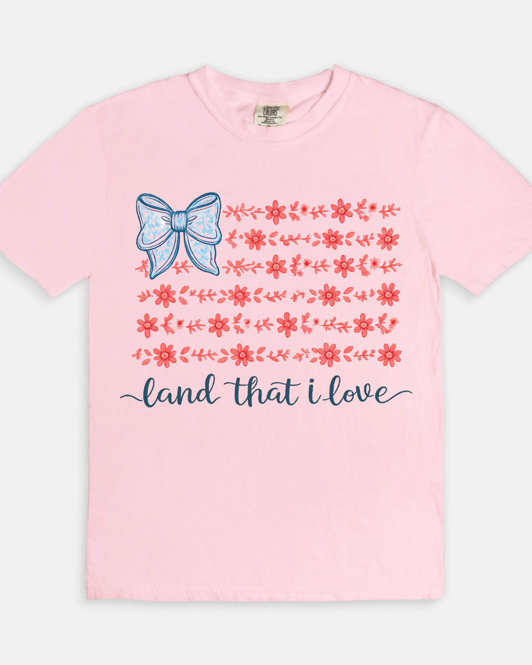 Land That I Love Tee - blossom