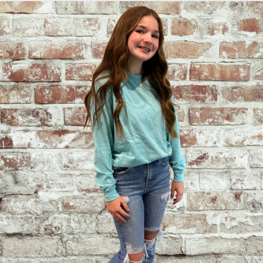 Chalky Mint Comfort Colors Long Sleeve