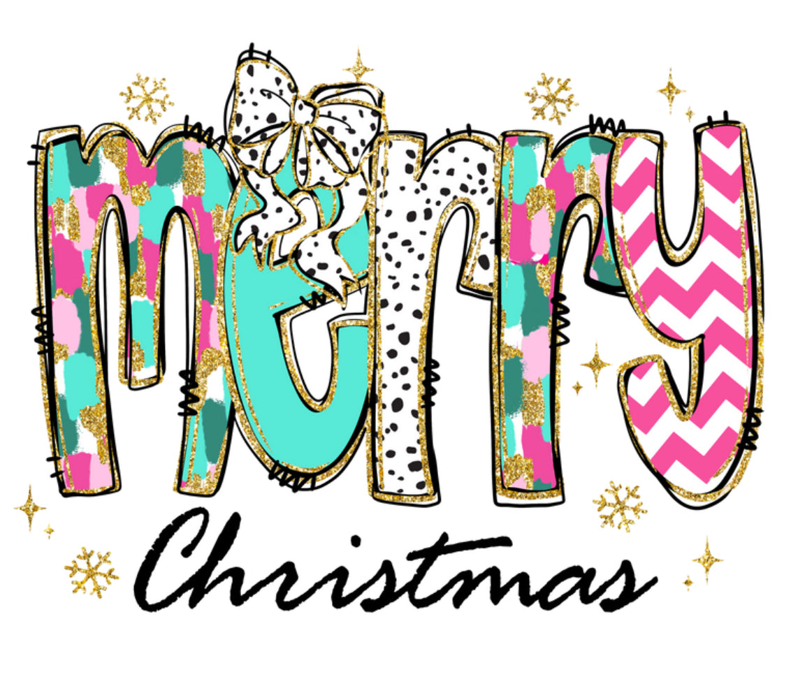 Merry Christmas DTF Print