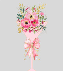Floral Martini DTF Print