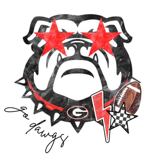 UGA Go Dawgs DTF Print