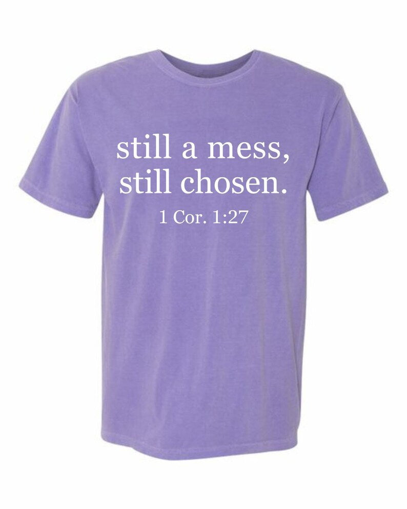 Still a Mess Tee - violet