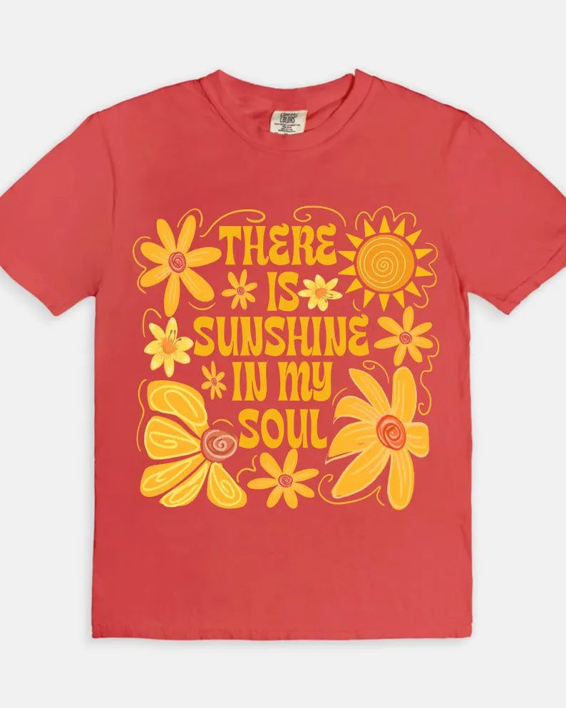 Sunshine in my Soul Tee - watermelon