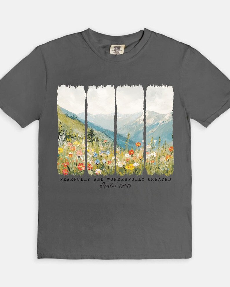 Psalm 139:14 Tee - pepper