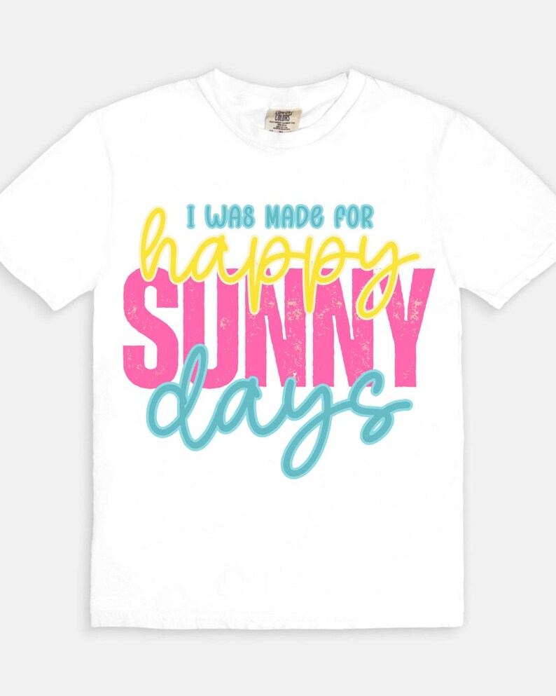 Happy Sunny Days Tee - white