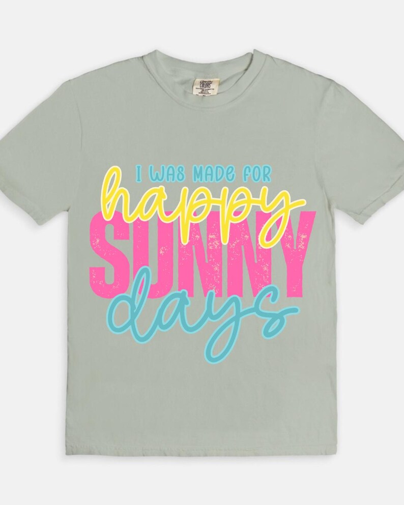 Happy Sunny Days Tee - gray