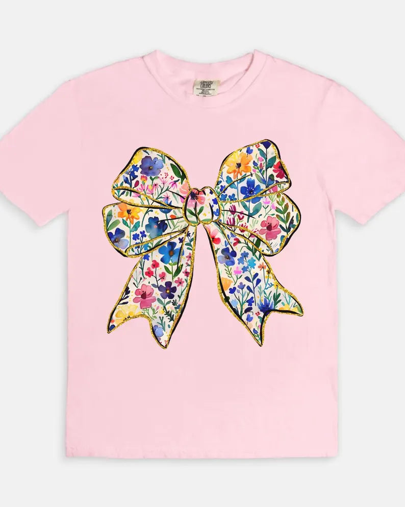 Flower Bow Tee - Blossom