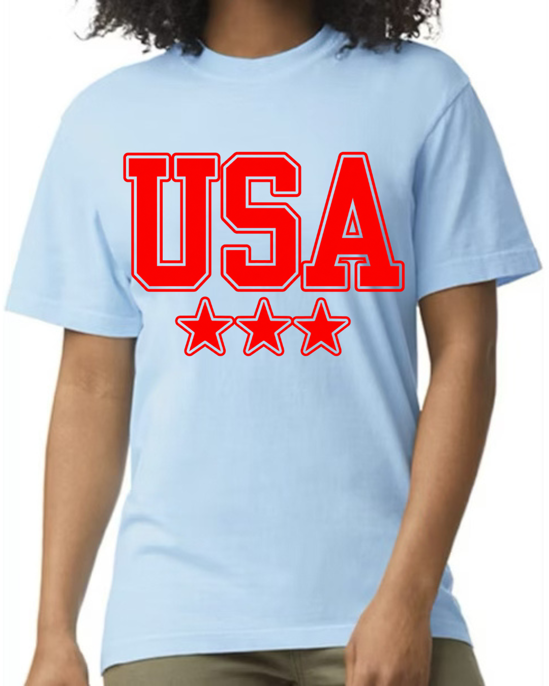 USA Tee - hydrangea