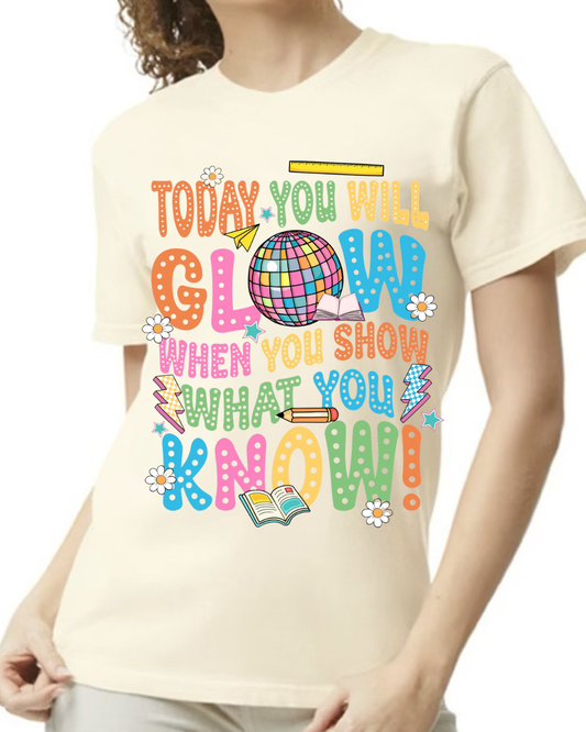 Glow Testing Tee - ivory