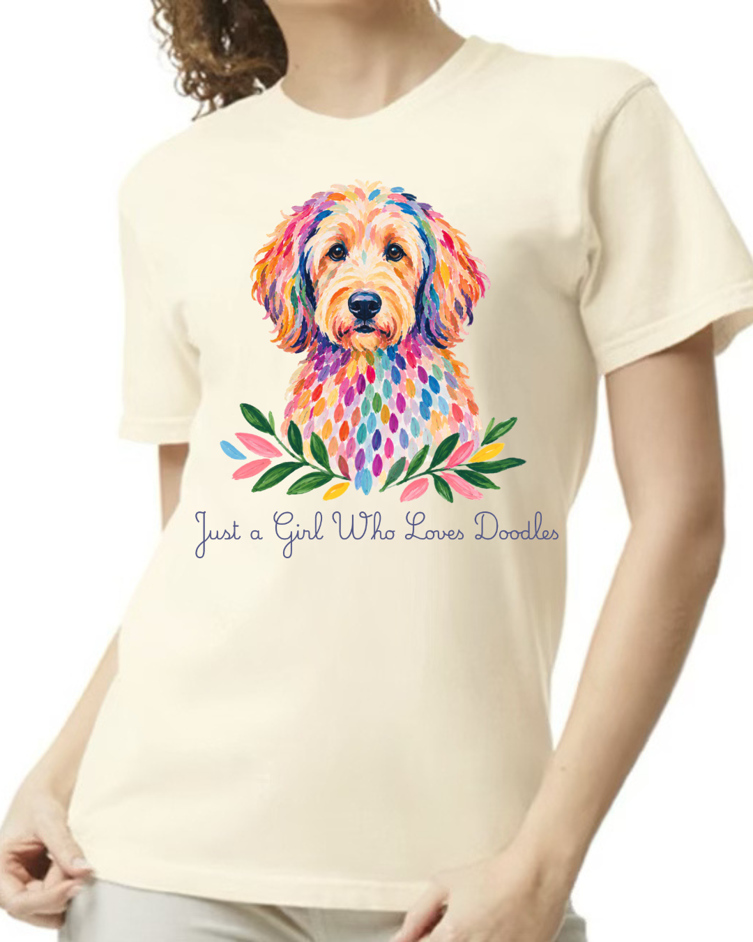 A Girl + Doodle Tee - ivory