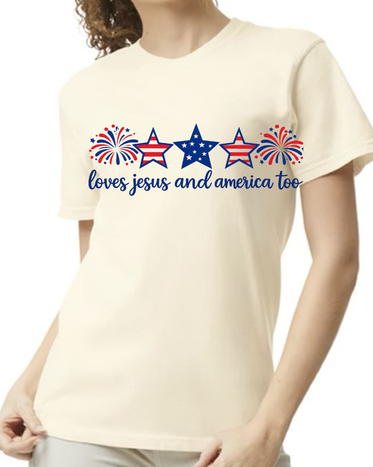 Jesus and America Too - ivory