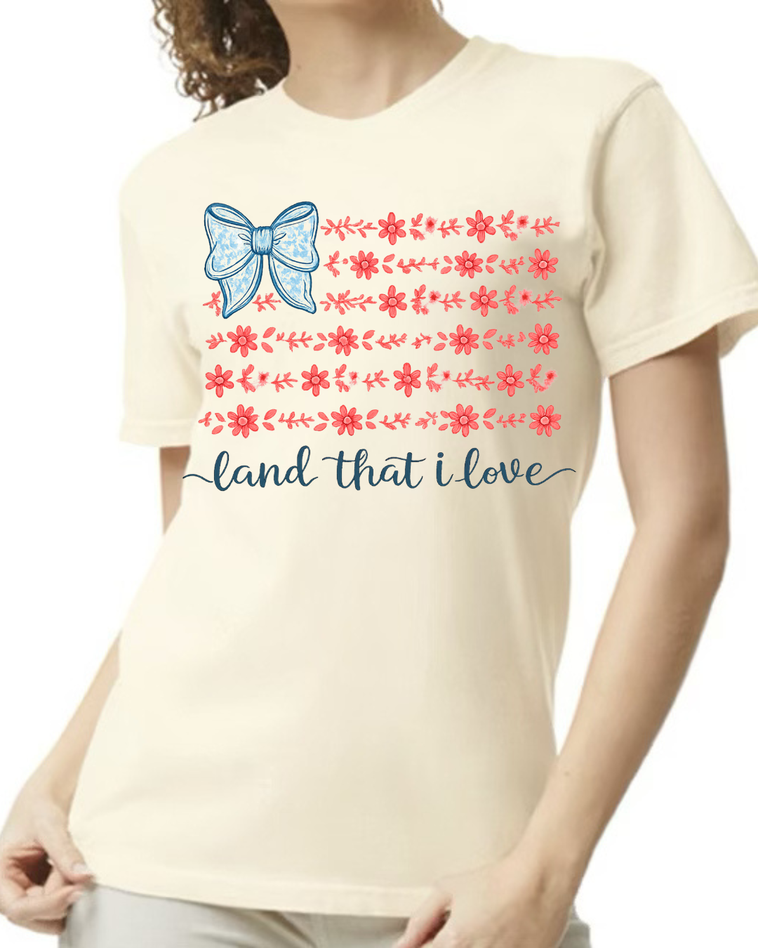Land That I Love Tee - ivory