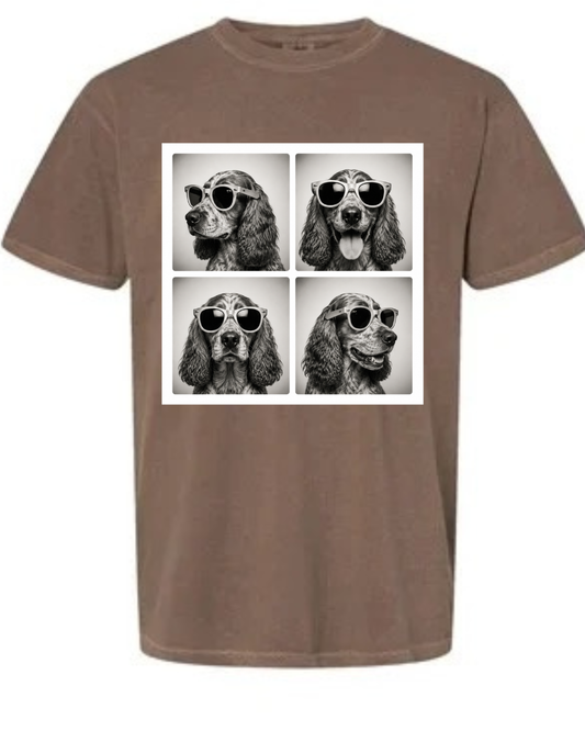 Strike a Pose Poodle Tee - espresso