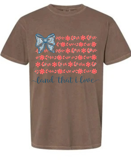 Land That I Love Tee - espresso