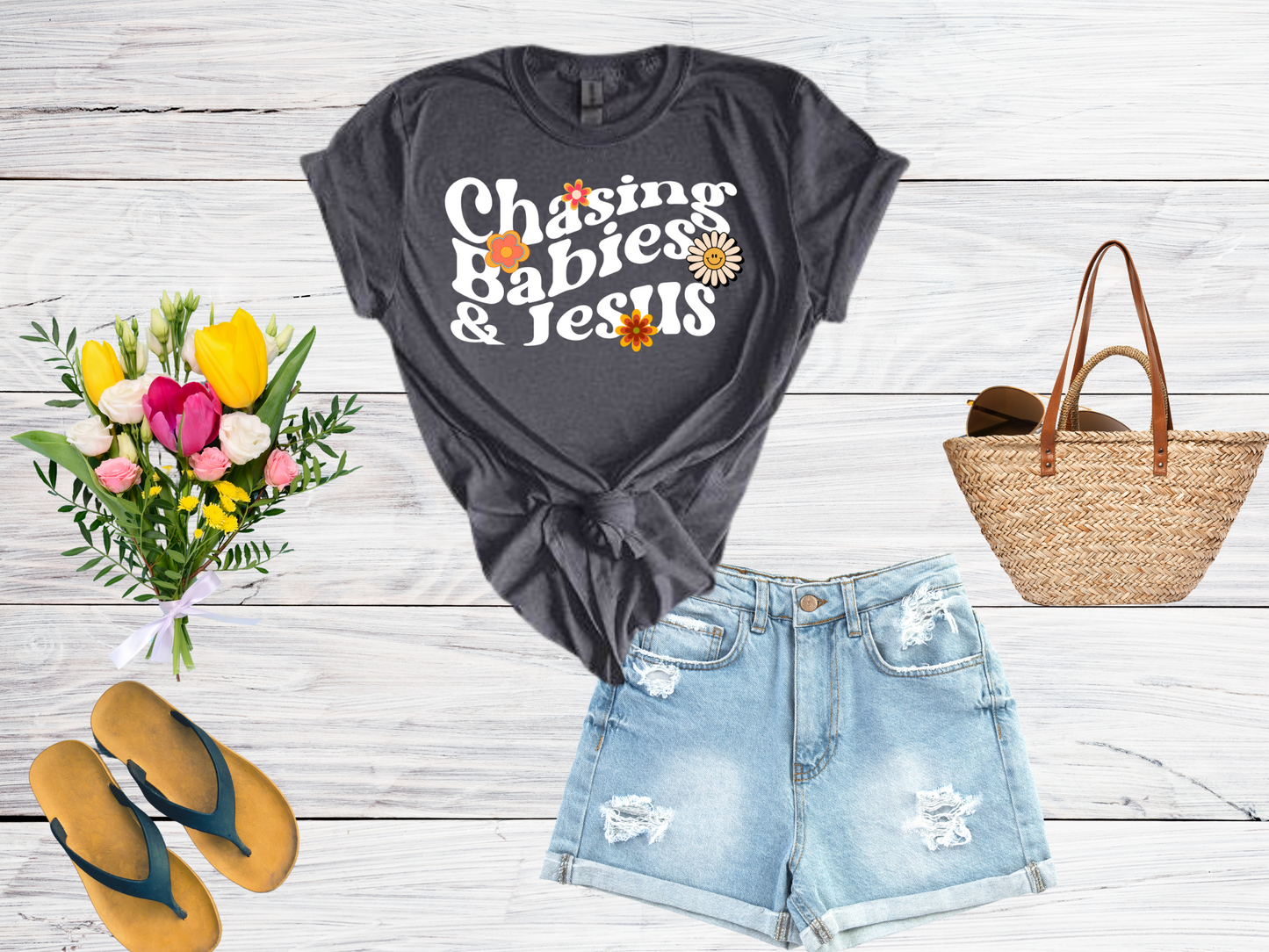 Chasing Babies and Jesus T-Shirt