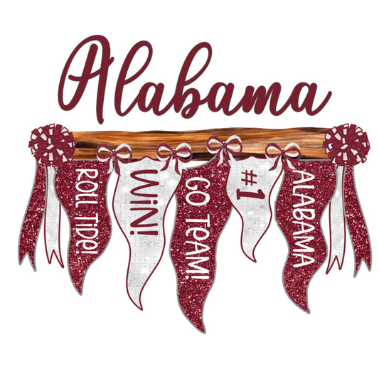 Alabama Flags DTF Print