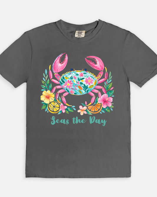 Seas The Day Tee - pepper