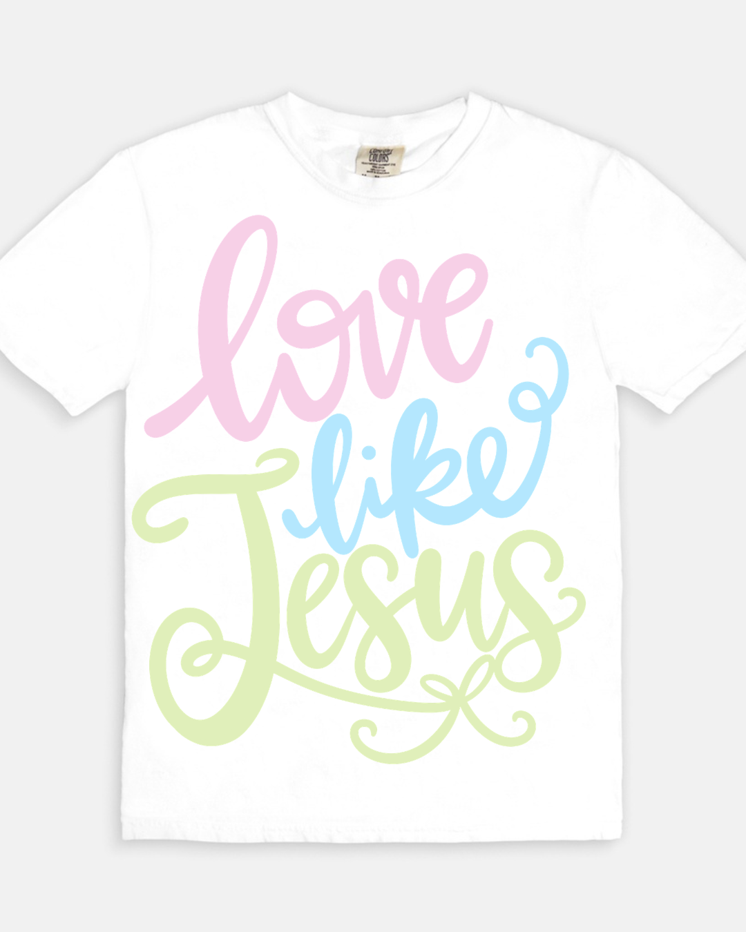 Pastel Love Like Jesus - White