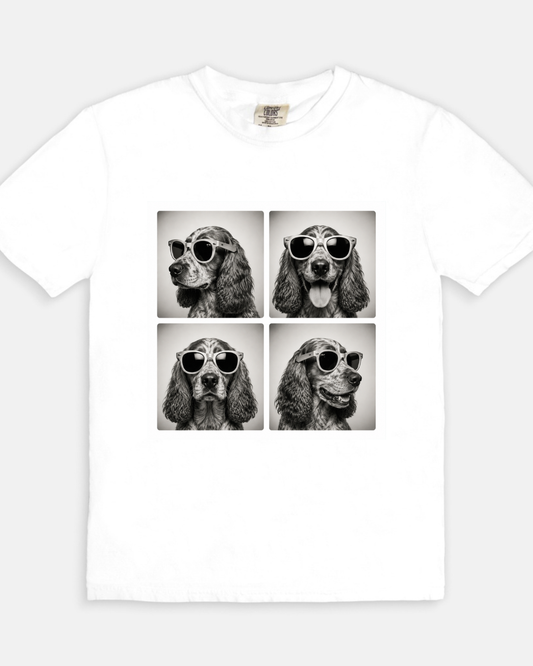 Strike a Pose Poodle Tee - white