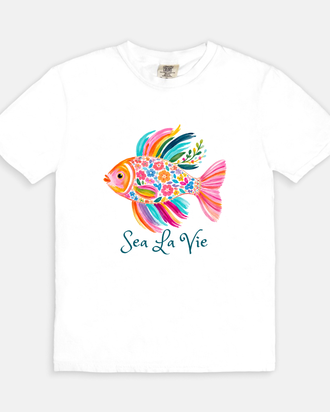 Sea La  Vie Tee - white
