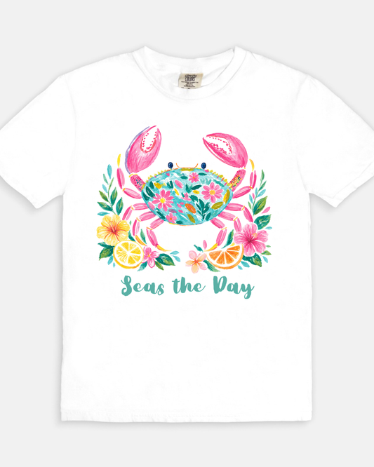 Seas The Day Tee - white