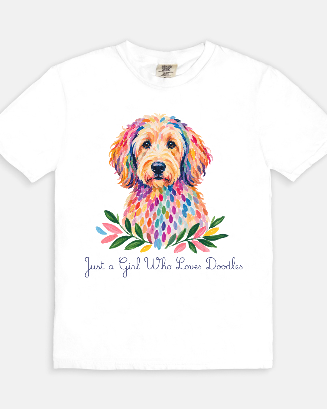 A Girl + Doodle Tee - white