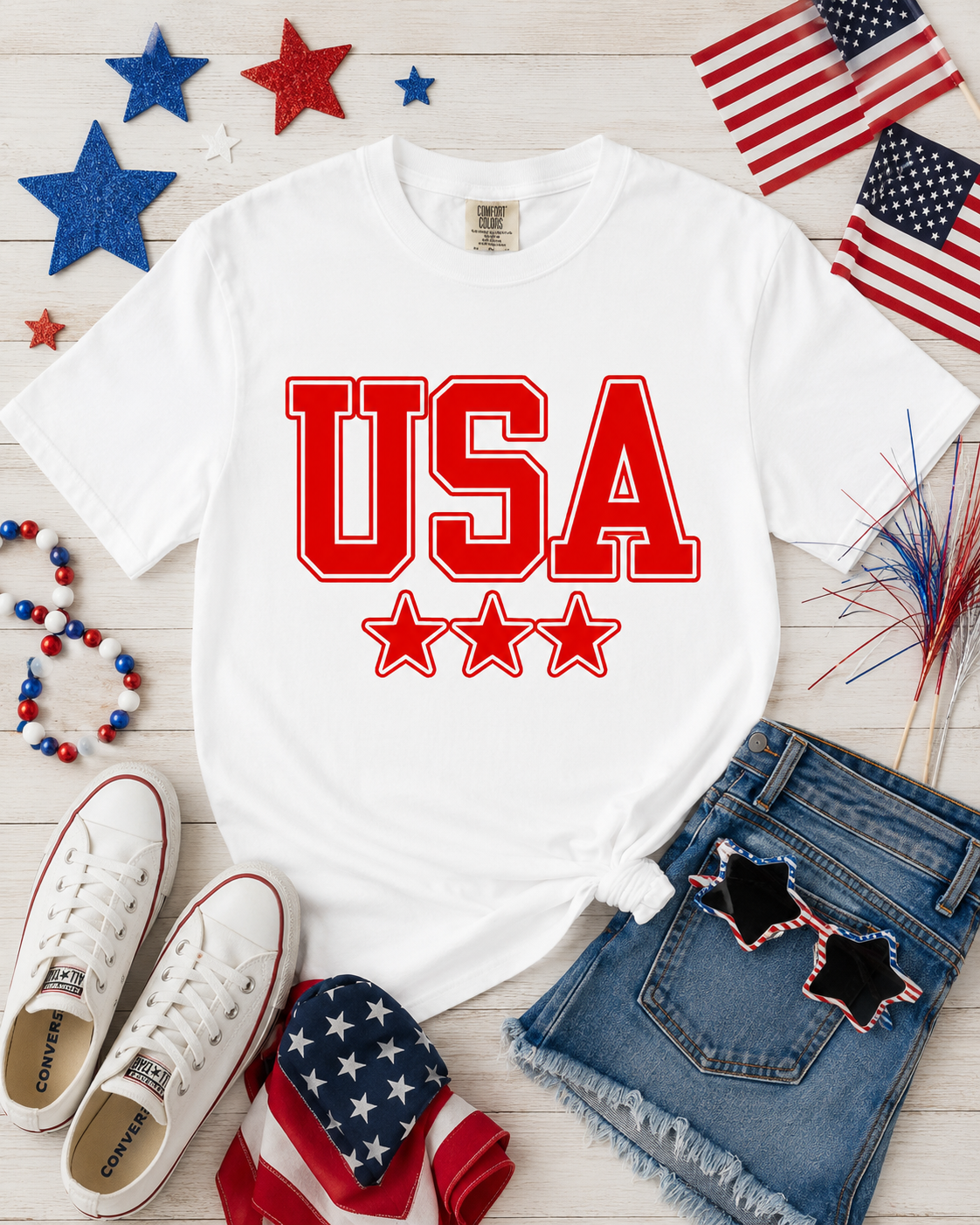 USA Tee - white