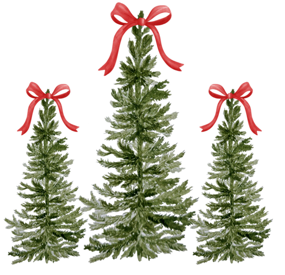 3 Christmas Trees DTF Print