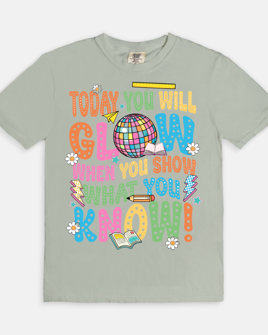 Glow Testing Tee - gray