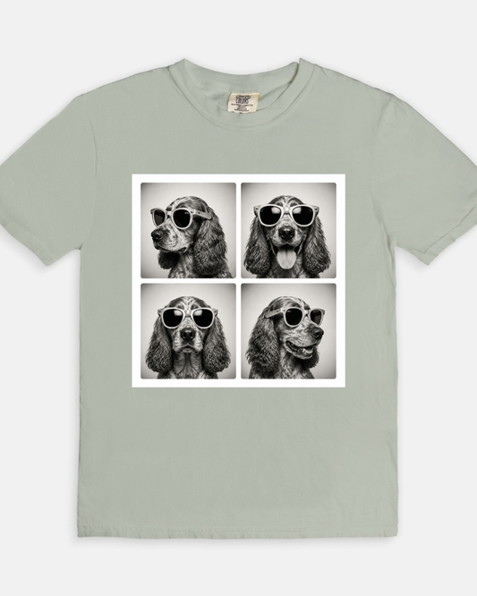 Strike a Pose Poodle Tee - gray