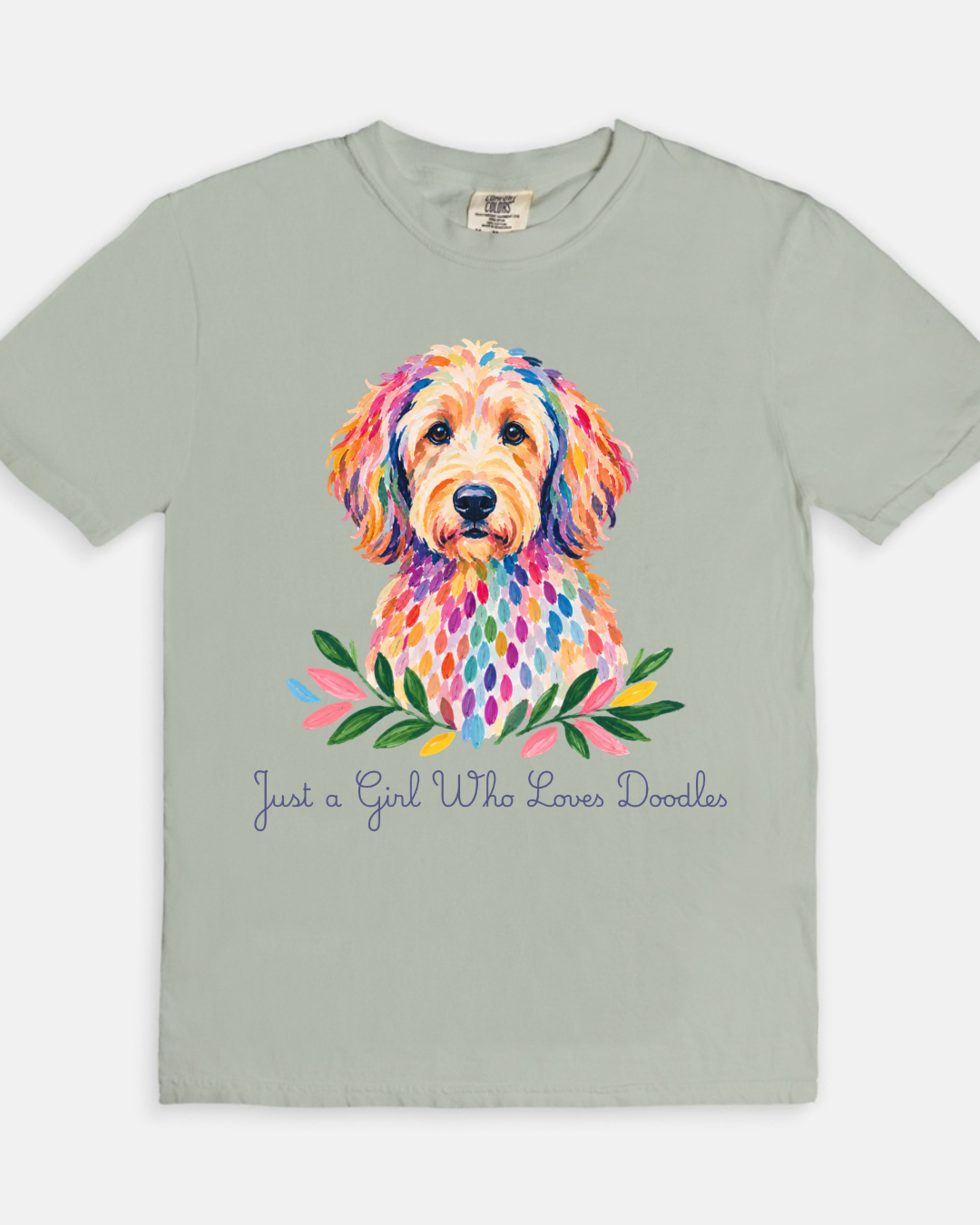 A Girl + Doodle Tee - gray